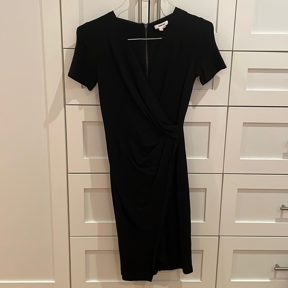 Helmut Lang Black Dress with Zip Back Sz 2 - Picture 2 of 4